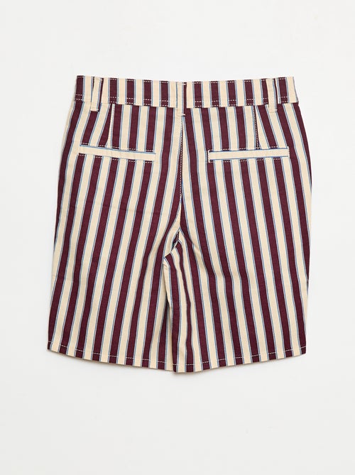 Bermuda em oxford ajustável - Kiabi