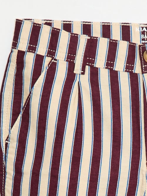 Bermuda em oxford ajustável - Kiabi