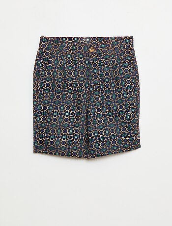 Bermuda em oxford ajustável