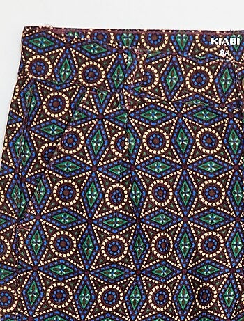 Bermuda em oxford ajustável