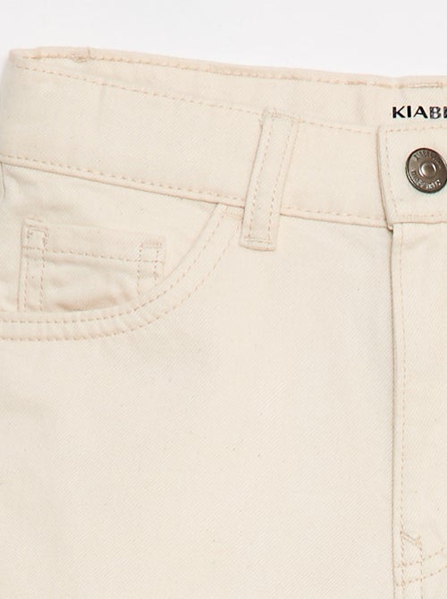 Bermuda em sarja 5 bolsos - Kiabi