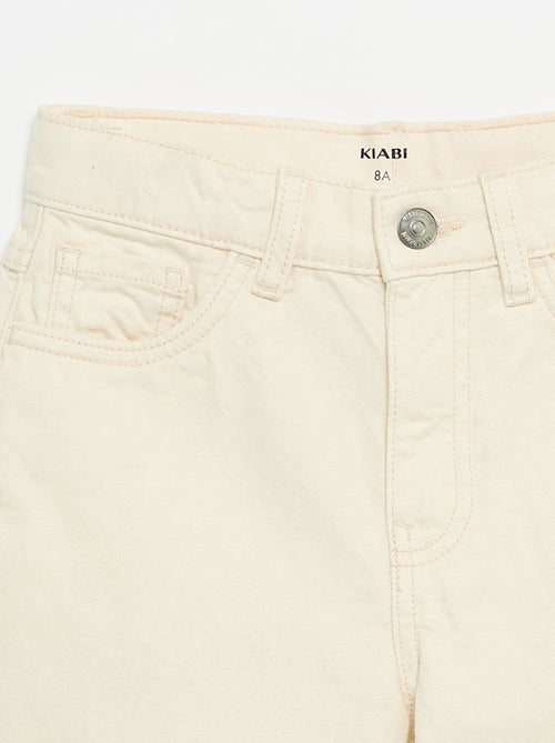 Bermuda em sarja 5 bolsos - Kiabi
