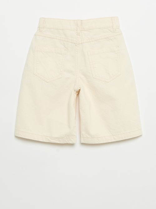 Bermuda em sarja 5 bolsos - Kiabi