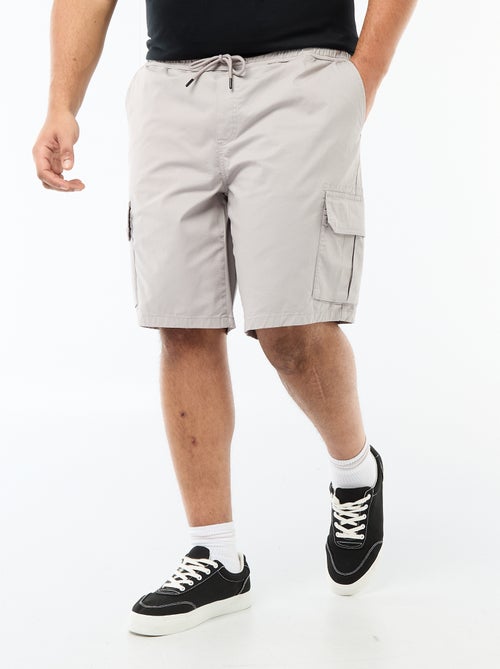 Bermuda em sarja com multibolsos - Kiabi