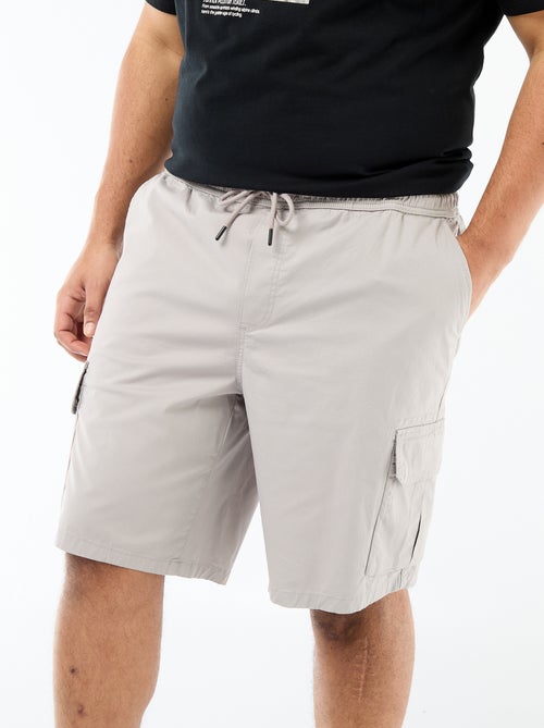 Bermuda em sarja com multibolsos - Kiabi