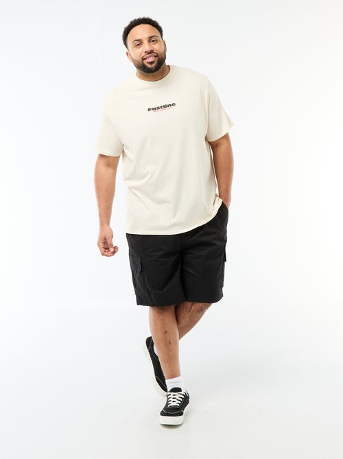 Bermuda em sarja com multibolsos - Kiabi