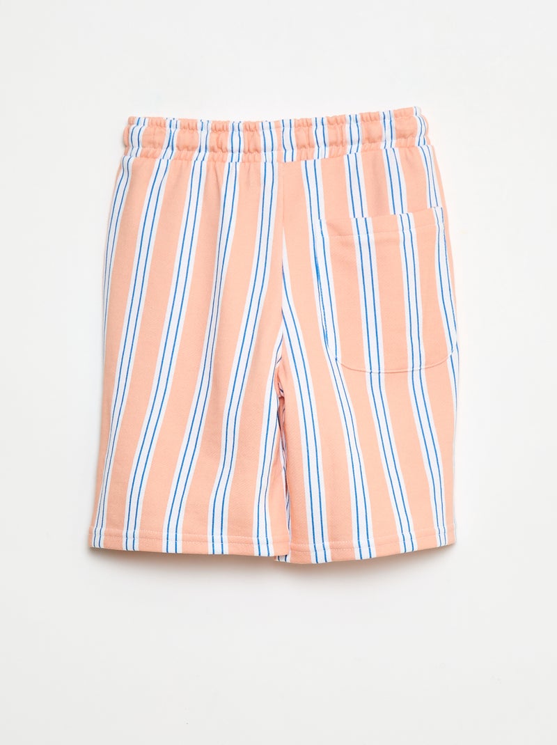 Bermuda french terry estampado Laranja - Kiabi