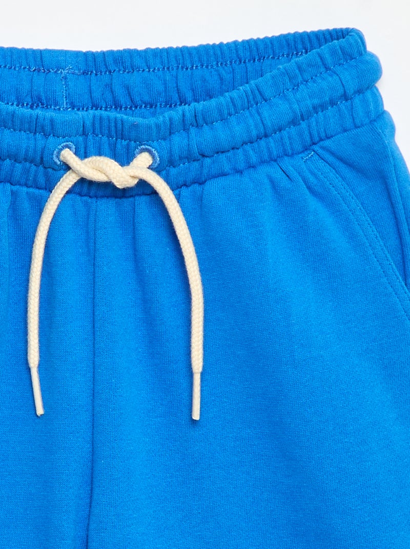 Bermuda liso em algodão Azul - Kiabi