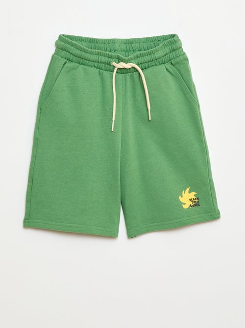 Bermuda liso em algodão - Kiabi