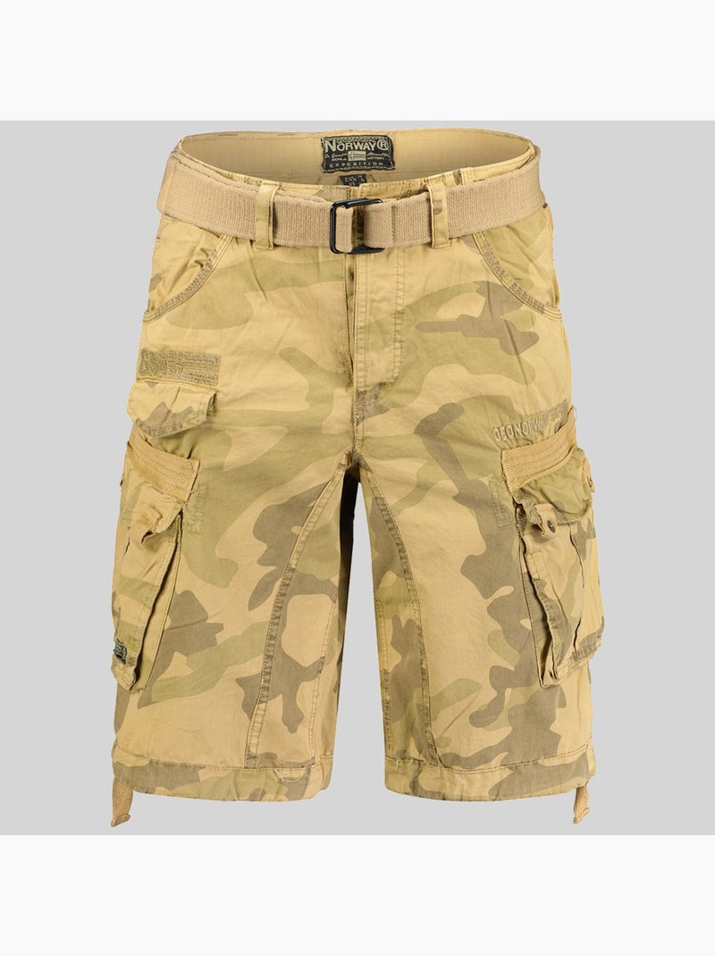 Bermuda panoramique camo – geographical norway Bege-areia - Kiabi