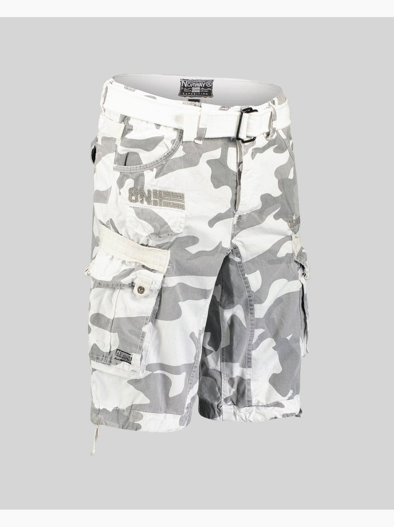 Bermuda panoramique camo – geographical norway Branco Multicolor - Kiabi