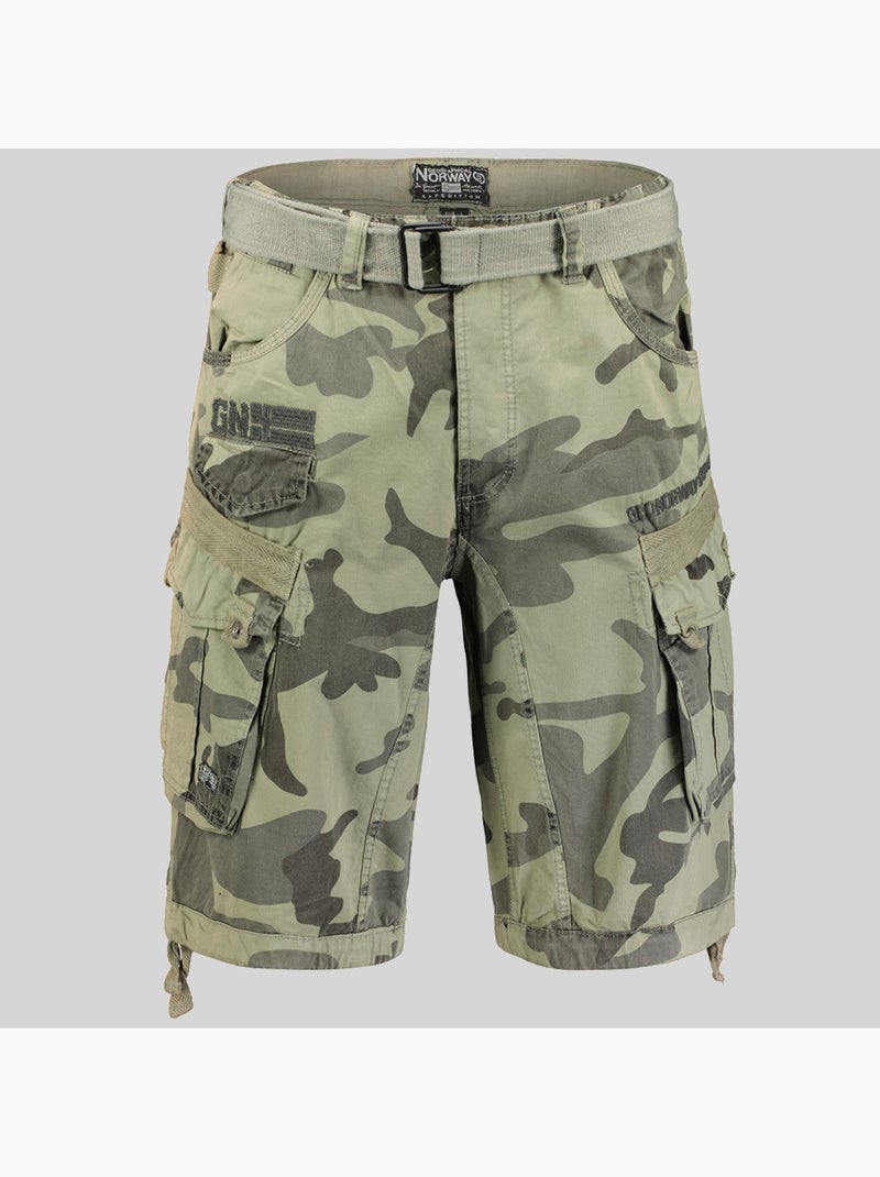 Bermuda panoramique camo – geographical norway Cinza-amarelo - Kiabi