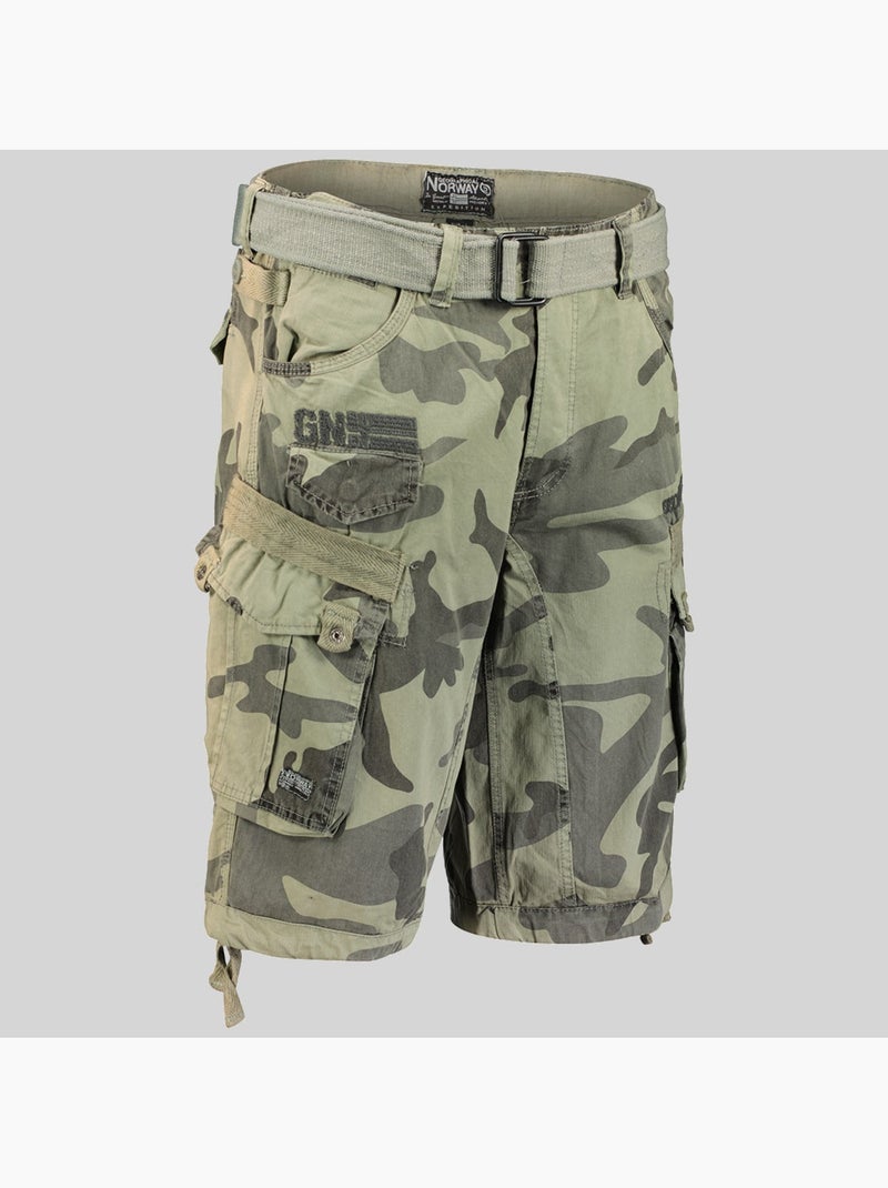 Bermuda panoramique camo – geographical norway Cinza-amarelo - Kiabi