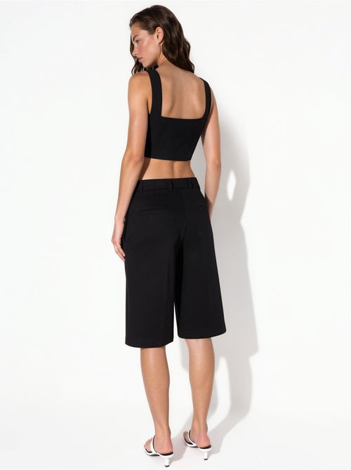 Bermuda straight fit (sem cinto) hiccup - Kiabi Bermuda straight fit (sem cinto) hiccup - Kiabi