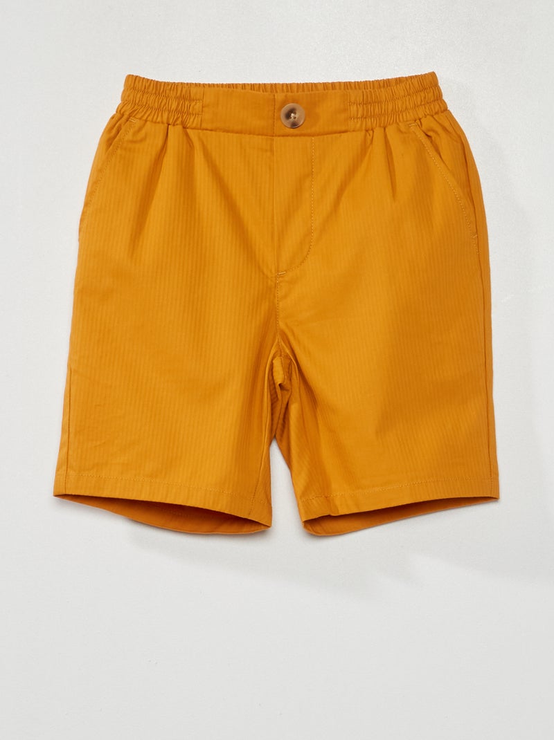 Bermudas às riscas AMARELO - Kiabi