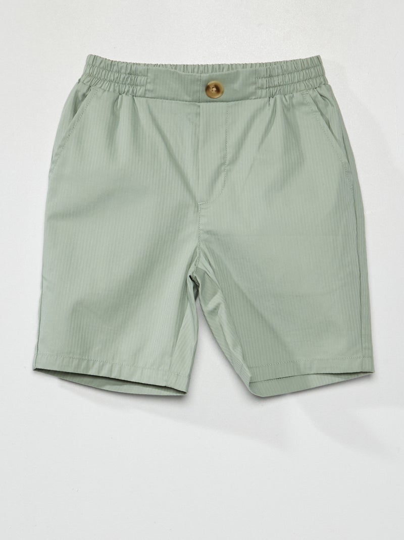 Bermudas às riscas VERDE - Kiabi