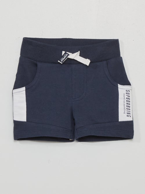 Bermudas bicolores em moletão - Kiabi