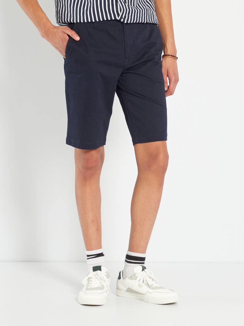 Bermudas chino +1,90 m AZUL - Kiabi
