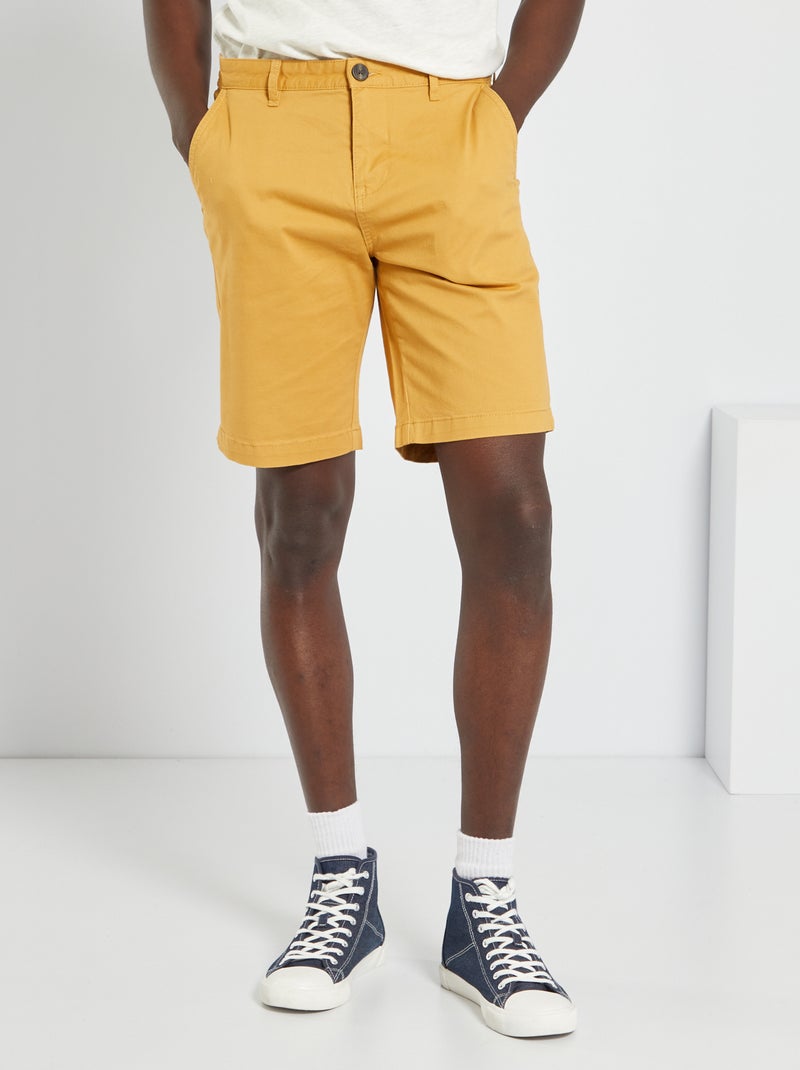 Bermudas chino AMARELO - Kiabi