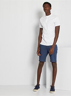 Bermudas chino aos quadrados - Kiabi