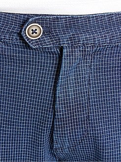 Bermudas chino aos quadrados - Kiabi