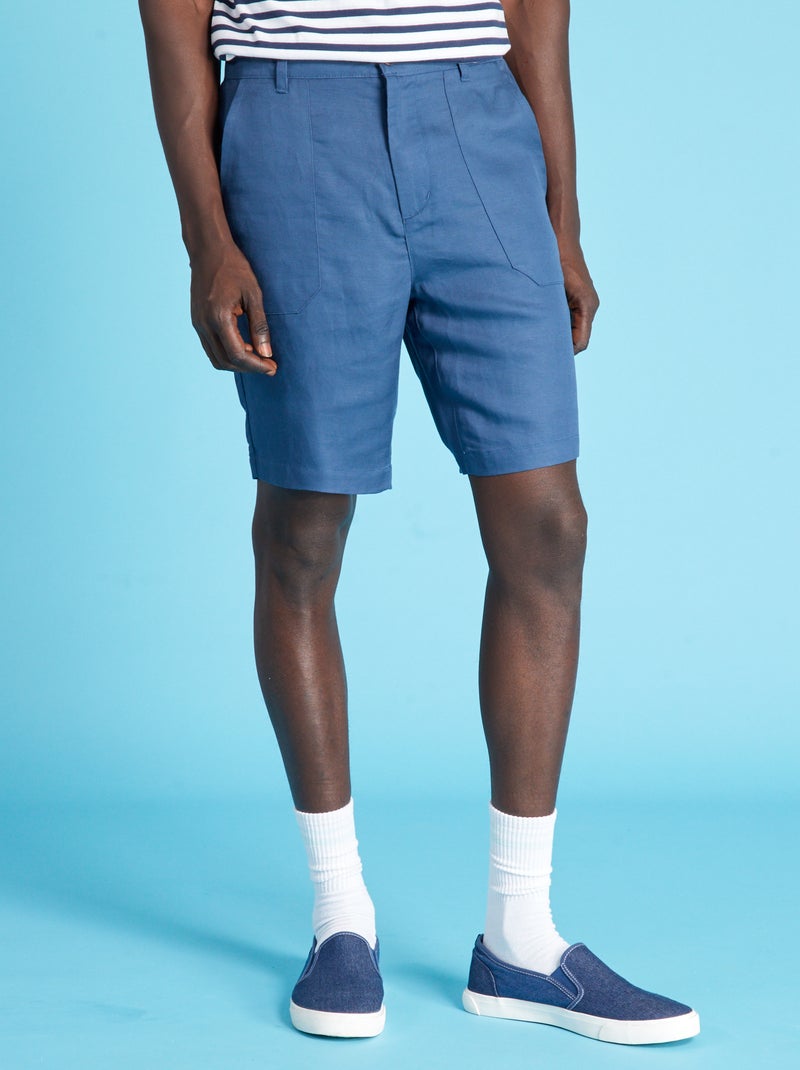 Bermudas chino Azul Escuro - Kiabi