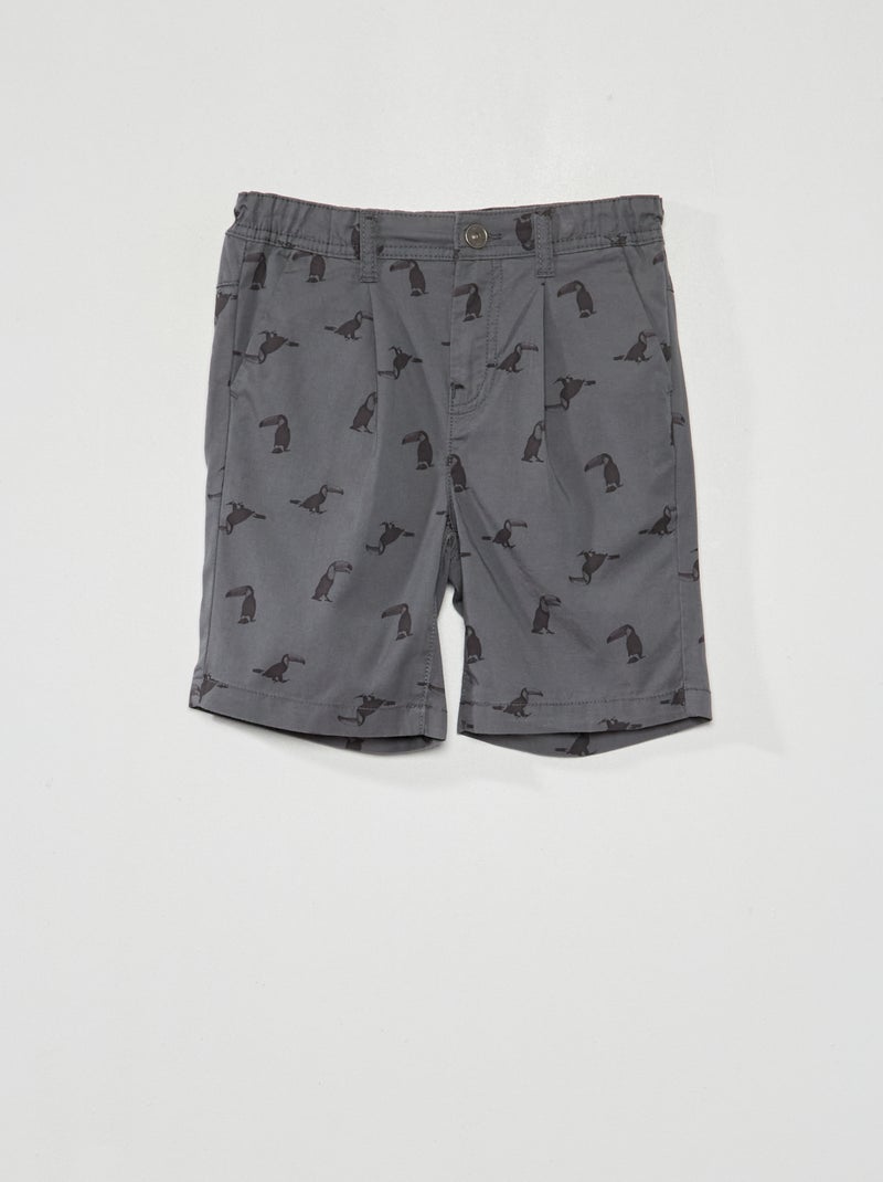 Bermudas chino CINZA - Kiabi