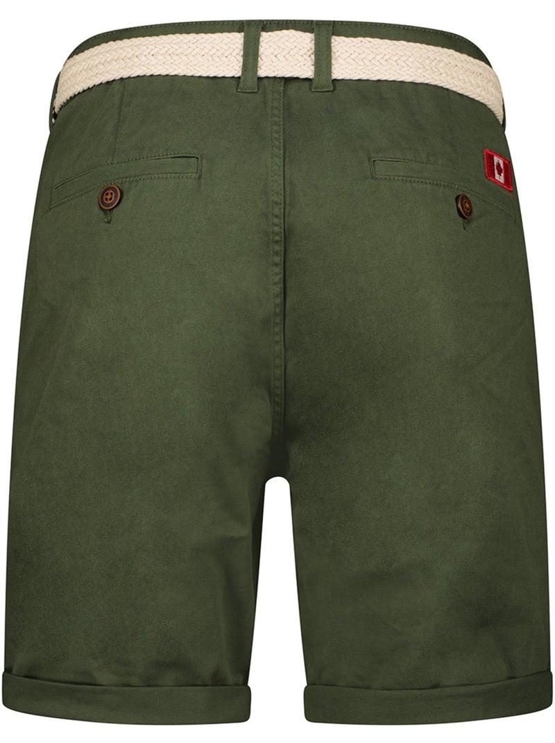 Bermudas chino com cinto plageak – canadian peak Cáqui - Kiabi