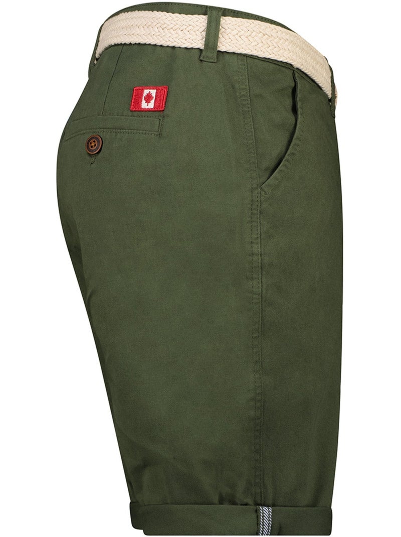 Bermudas chino com cinto plageak – canadian peak Cáqui - Kiabi