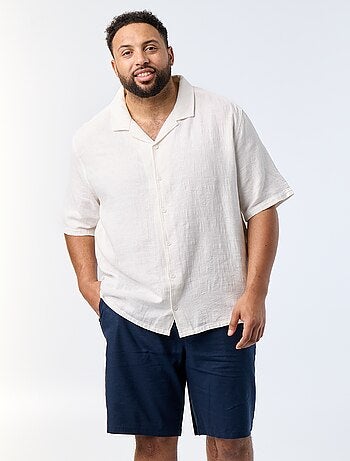 Bermudas chino com cordões de ajuste