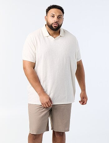 Bermudas chino com cordões de ajuste