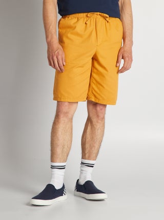 Bermudas chino com cós elástico