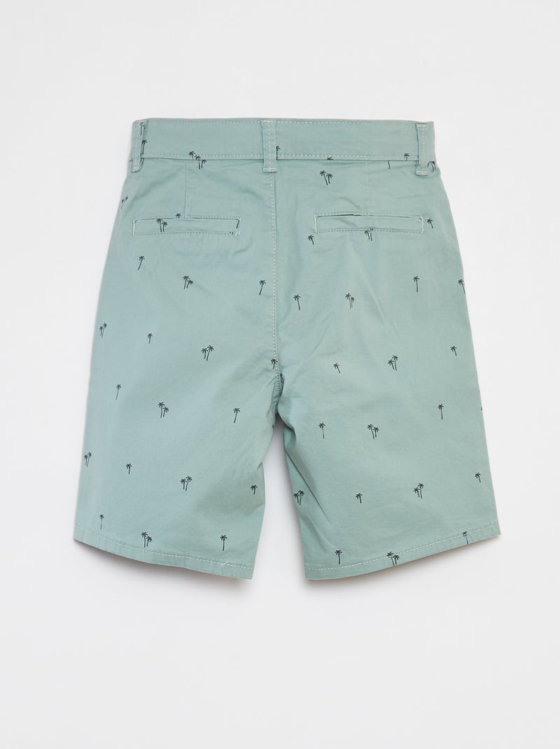 Bermudas chino com estampado CAQUI - Kiabi
