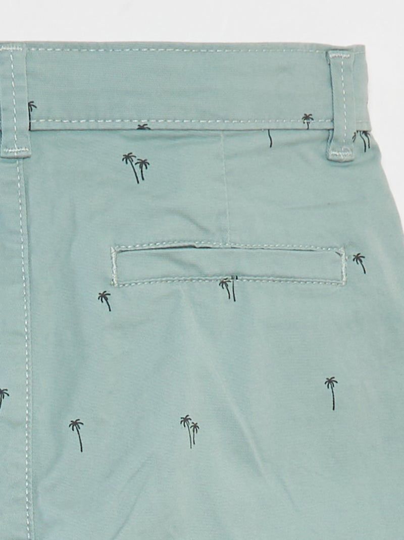 Bermudas chino com estampado CAQUI - Kiabi