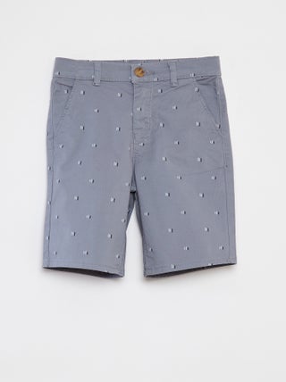 Bermudas chino com estampado