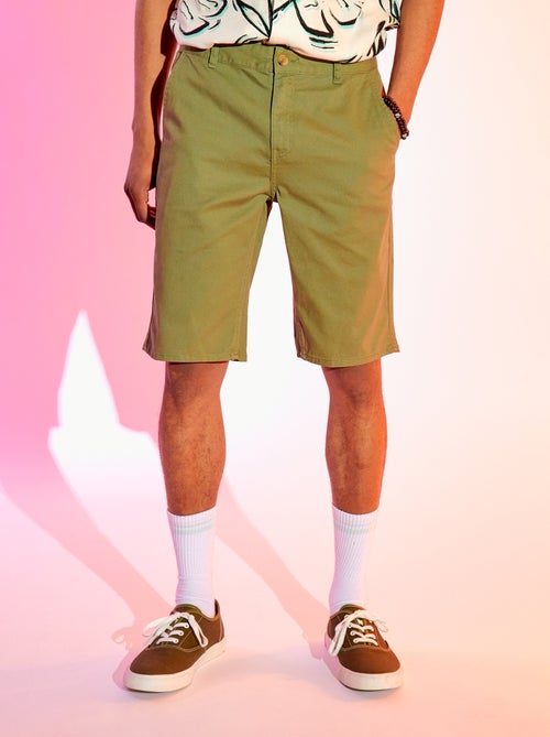 Bermudas chino corte a direito - Kiabi