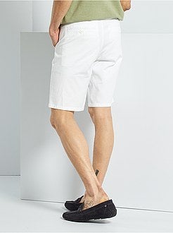 Bermudas chino de algodão tecido - Kiabi