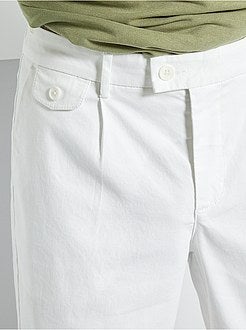 Bermudas chino de algodão tecido - Kiabi