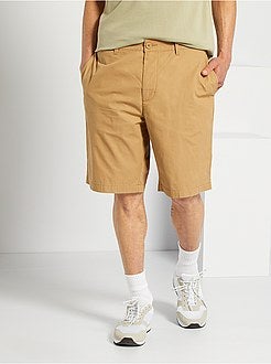 Bermudas chino de popelina - Kiabi