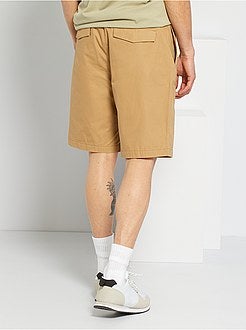 Bermudas chino de popelina - Kiabi