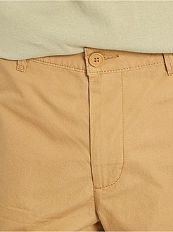 Bermudas chino de popelina - Kiabi
