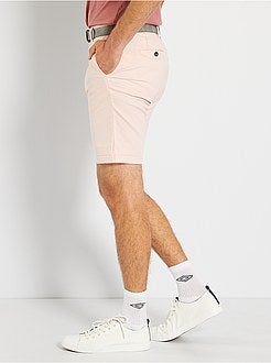 Bermudas chino e cinto - Kiabi