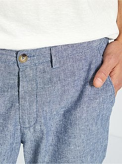 Bermudas chino em cambraia - Kiabi