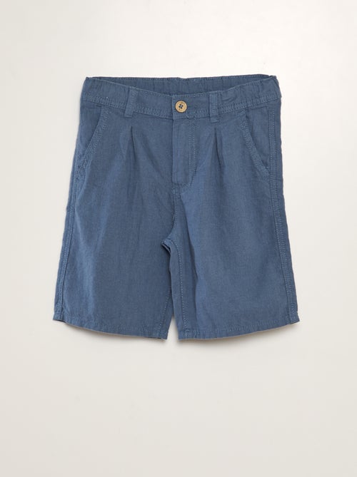 Bermudas chino em linho - Kiabi