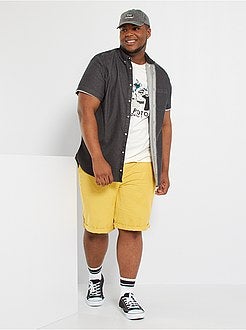 Bermudas chino em sarja - Kiabi