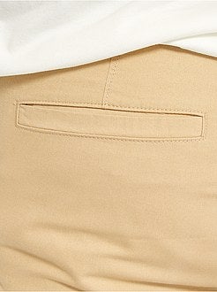 Bermudas chino em sarja - Kiabi