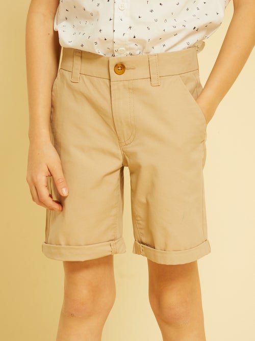Bermudas chino em sarja - Kiabi