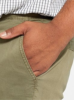 Bermudas chino em sarja - Kiabi