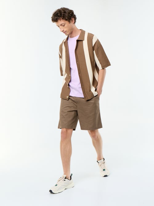 Bermudas chino em sarja - Kiabi