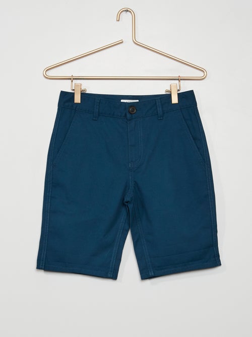 Bermudas chino em sarja de puro algodão - Kiabi